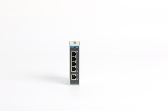 Vỏ kim loại IP30 5 cổng 10 / 100M Bảng điều khiển Mount Ethernet Switch 3W