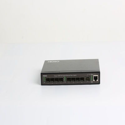 Bộ chuyển mạch cáp quang WEB SNMP 1310nm công nghiệp 8 cổng 8K MAC Learning Bộ chuyển mạch ethernet cáp quang