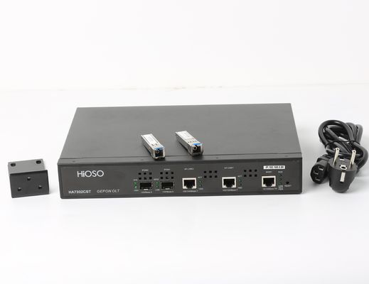 HiOSO Mini 2 cổng Epon Olt FTTH Loại độc lập AC220V với 2 SFP Px20 +++