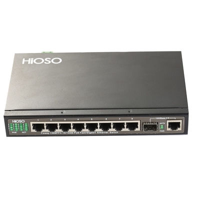 Mạng chuyển mạch Poe Ethernet 8 cổng với 1 cổng kết hợp Gigabit DC48V