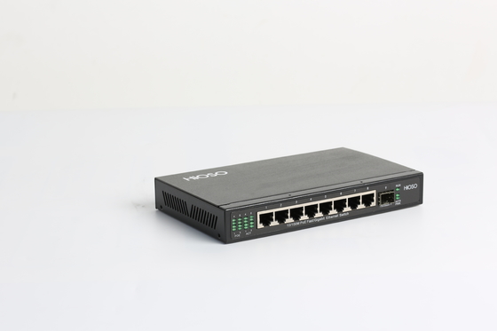 Mạng chuyển mạch Poe Ethernet 8 cổng với 1 cổng kết hợp Gigabit DC48V
